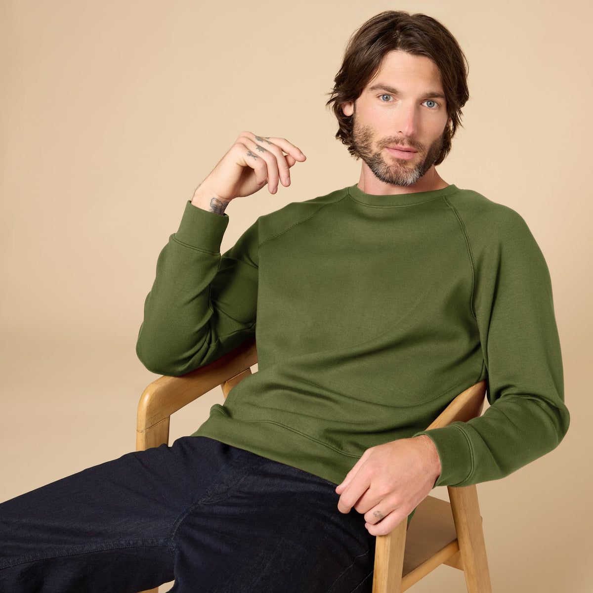 Take 10 Men's DreamTech Raglan Crew Neck