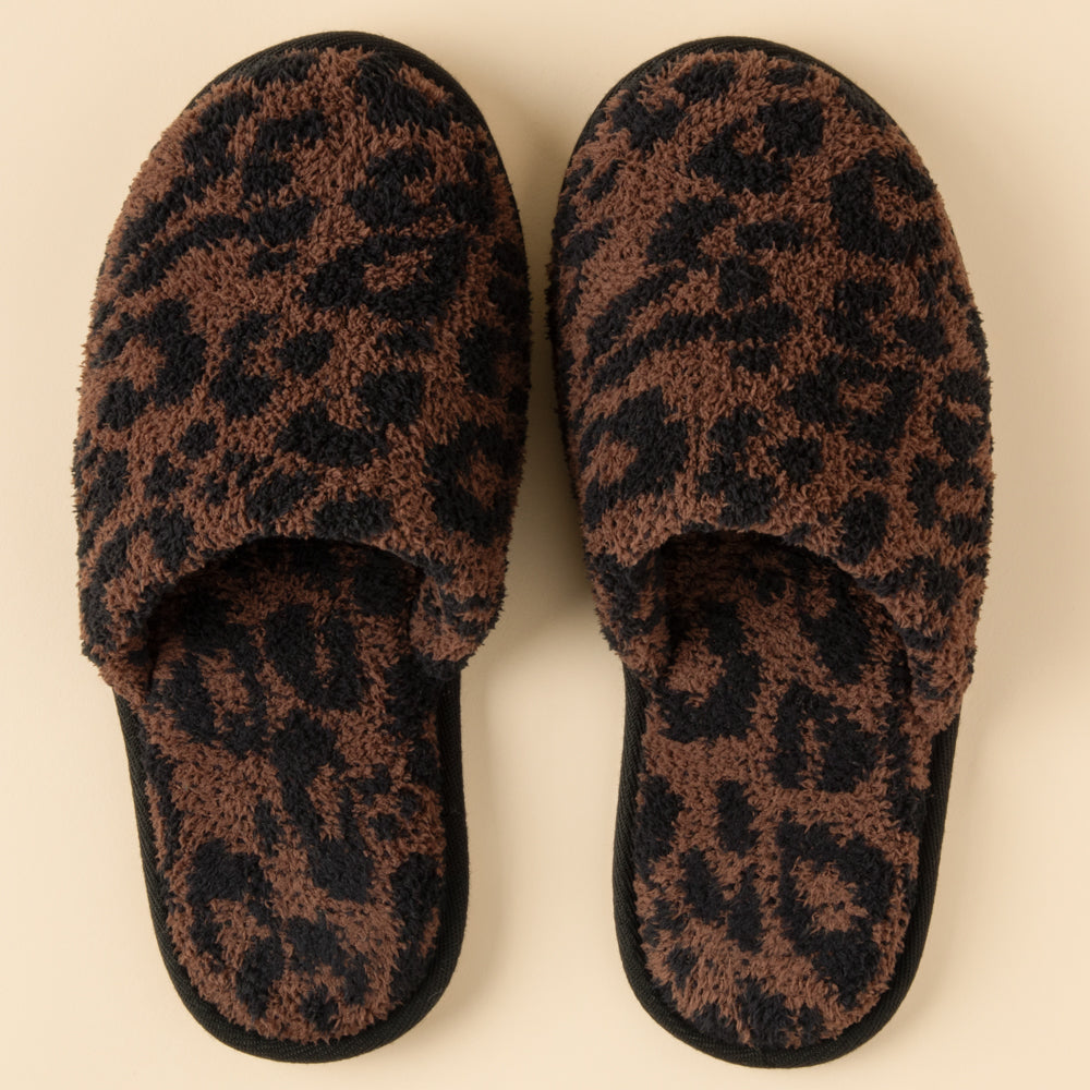 Marshmallow Leopard Slippers