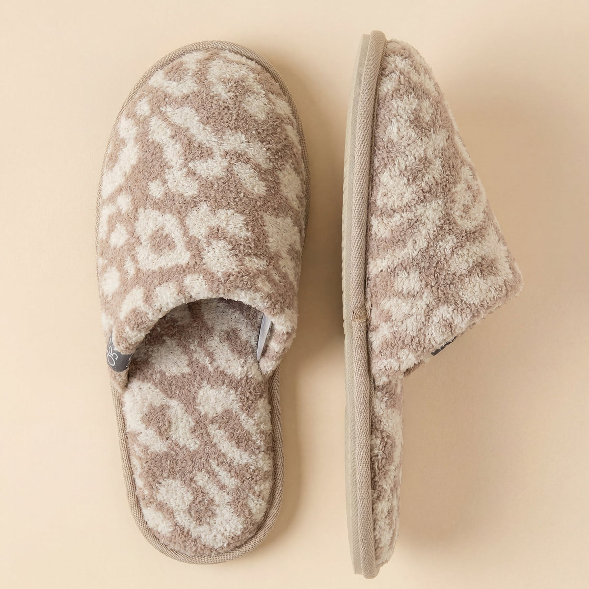 Marshmallow Leopard Slippers