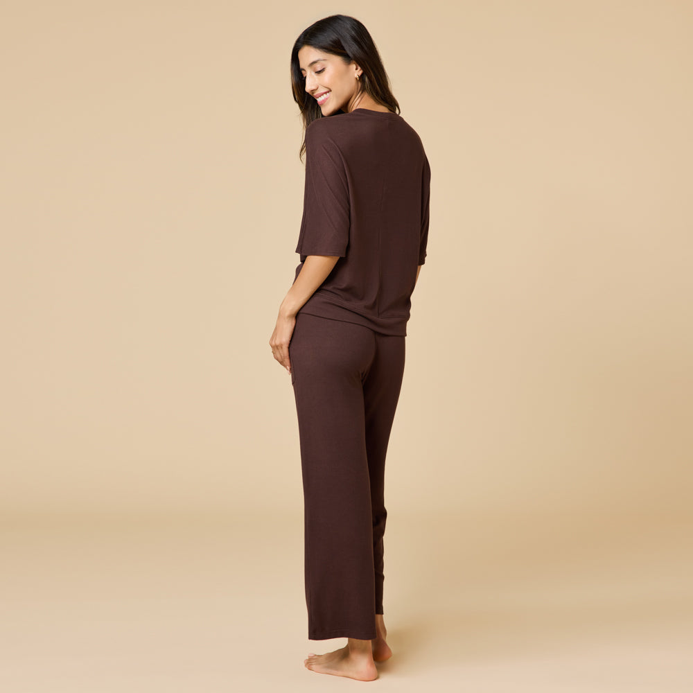 Dream Relaxed V-neck with Capri Lounge Set