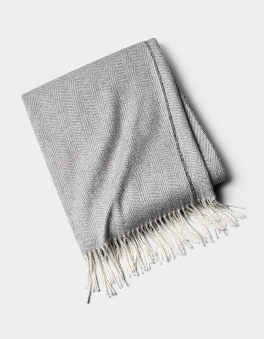 Bamboo Herringbone Tassel Throw