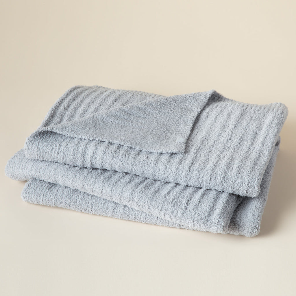 50" x 70" Solid Rib Marshmallow Blanket