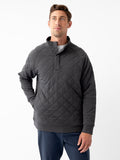 Men's Brushed Bamboo Quilted Snap Pullover