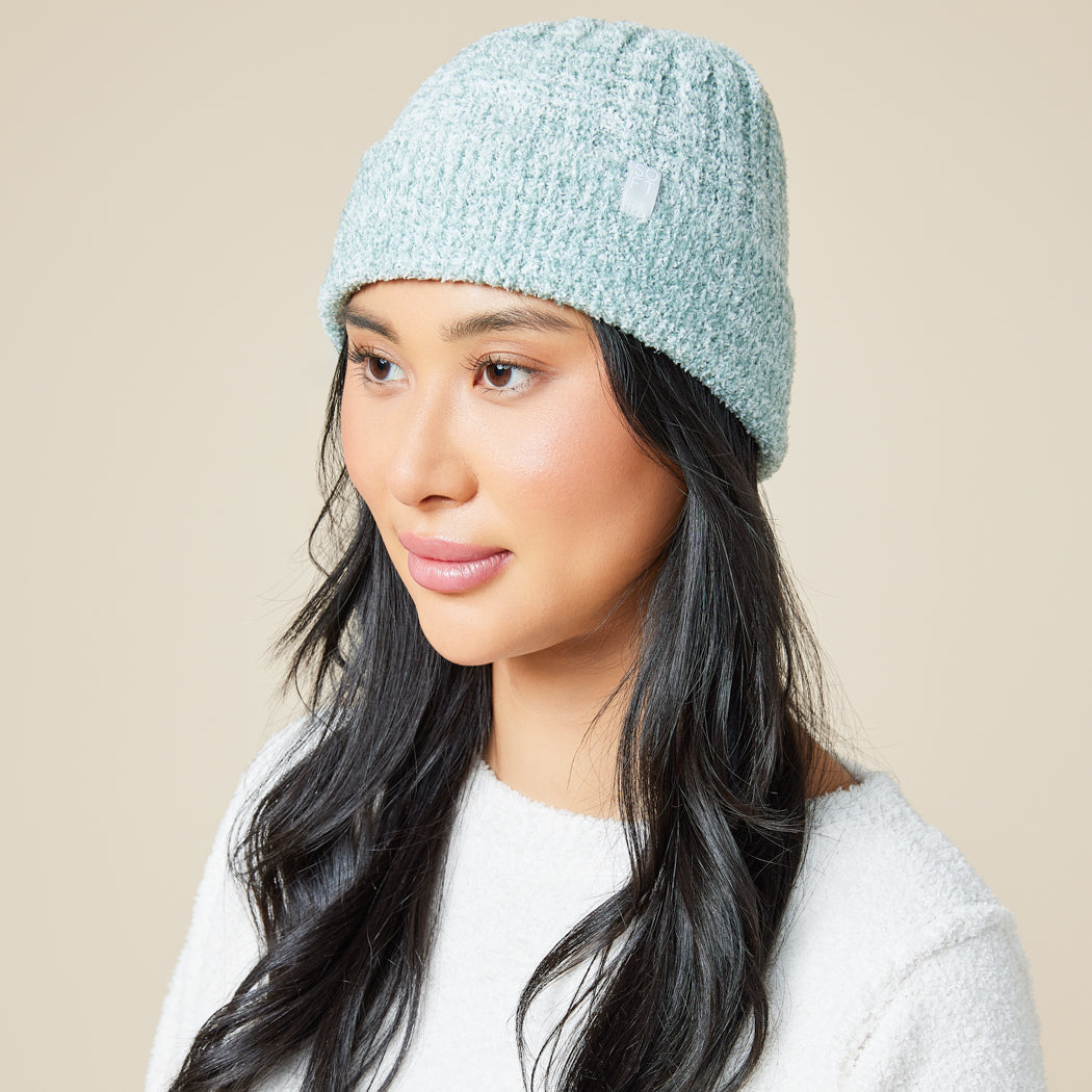 Chunky Rib Marshmallow Beanie