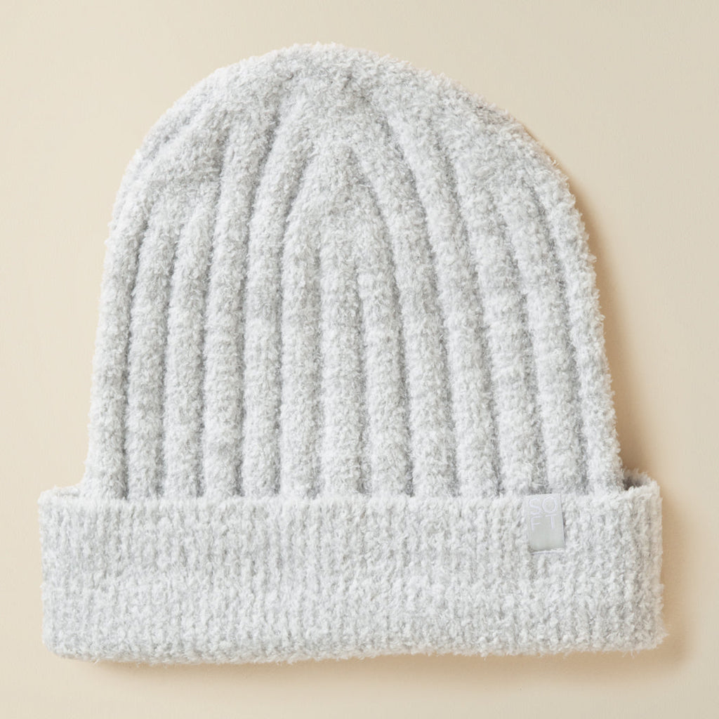 Chunky Rib Marshmallow Beanie
