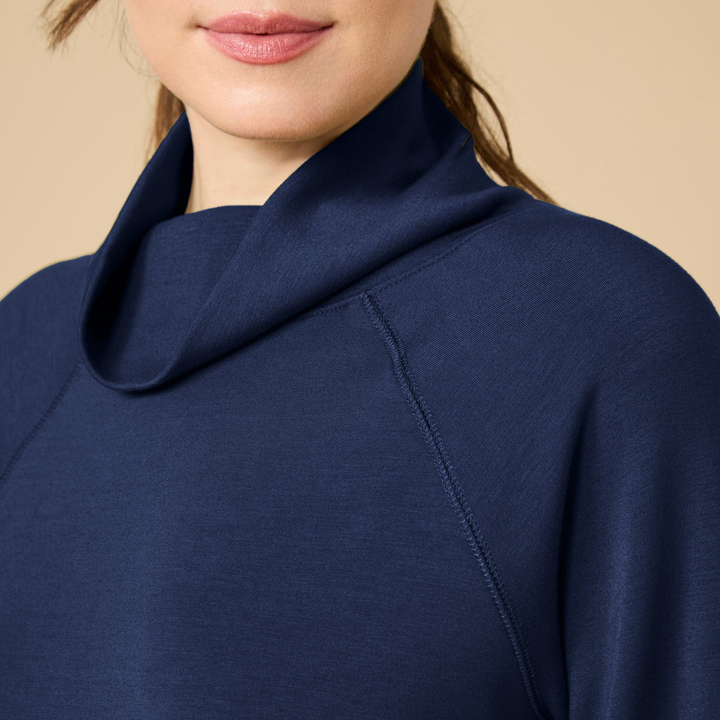 DreamTech Cowl Neck with Pleated Pant