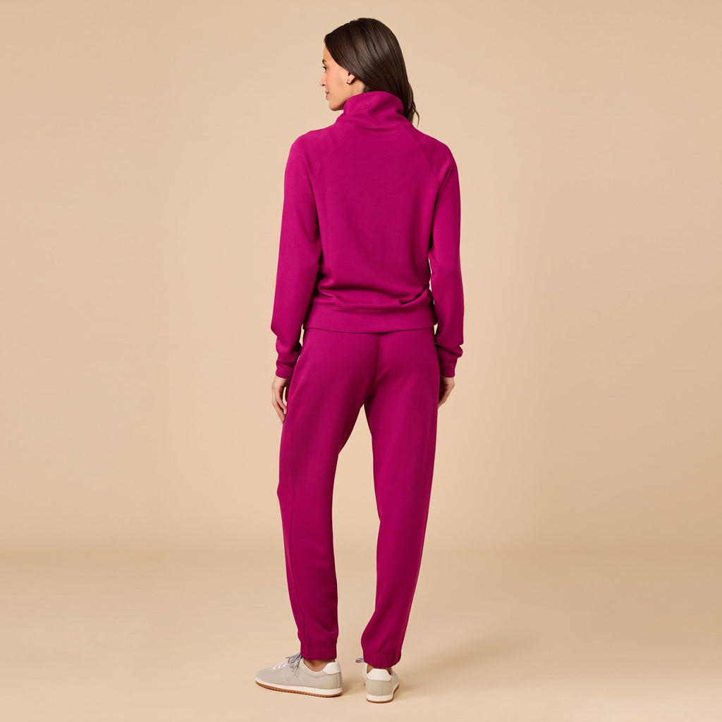 DreamTech Zip Mock Neck with Ankle Pant