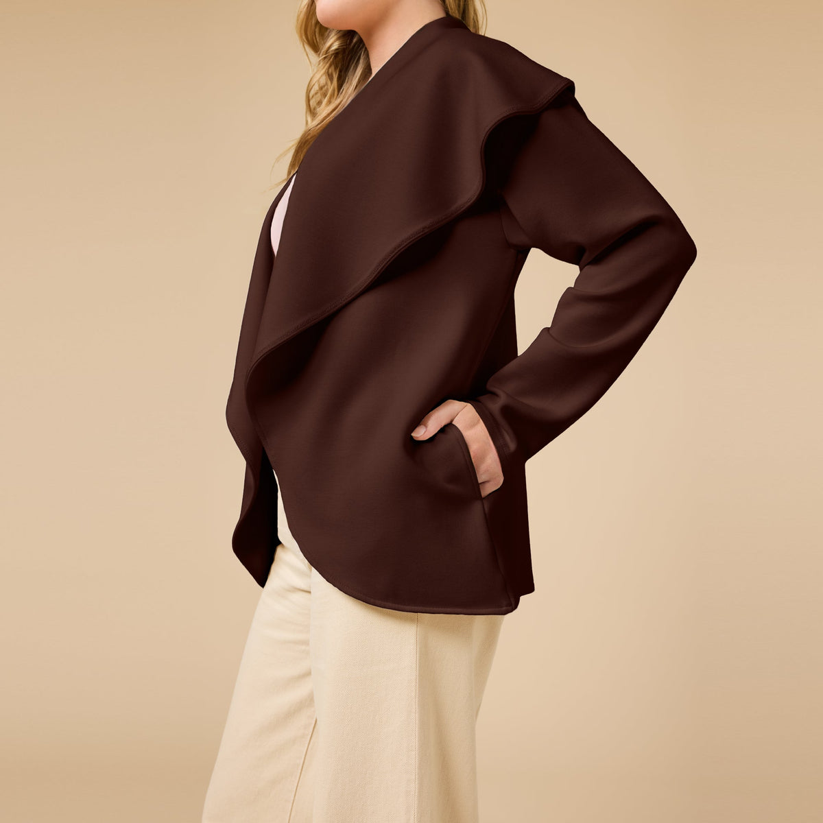 DreamTech Exaggerated Collar Cardigan