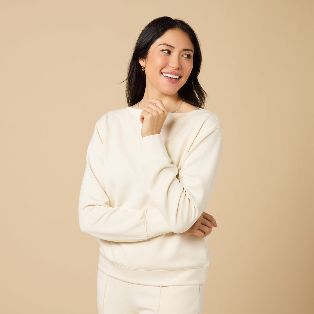 DreamTech Boat Neck with Pintuck Pant Set