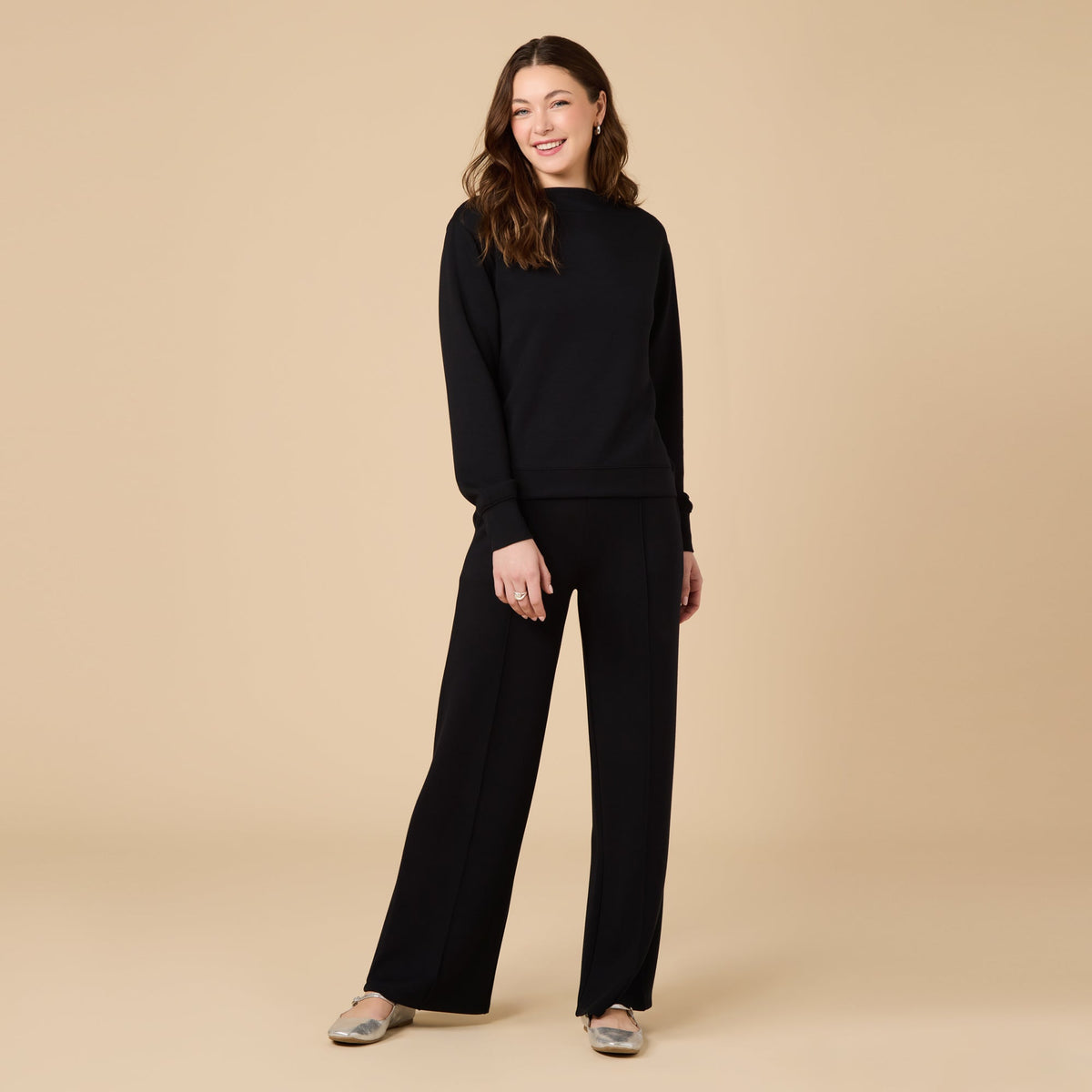 DreamTech Boat Neck with Pintuck Pant Set