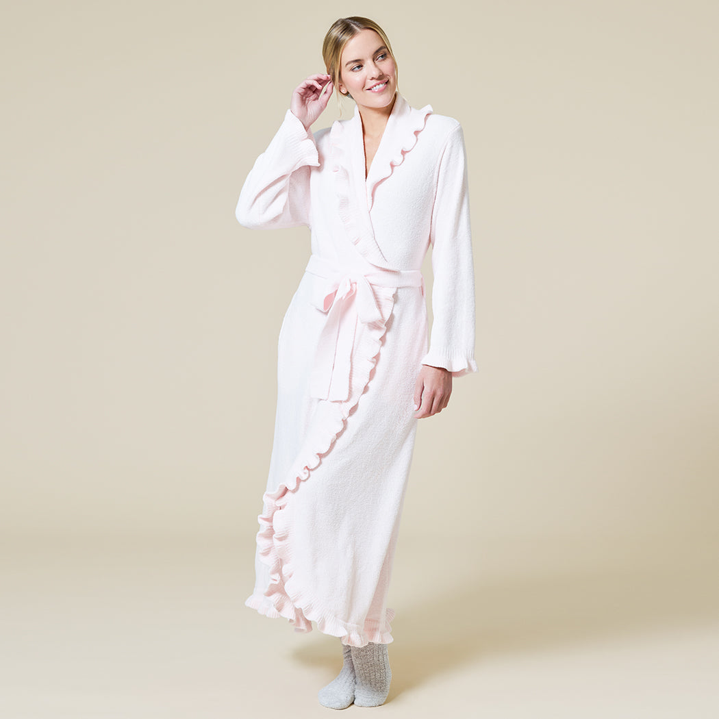 Ruffle Chenille Robe