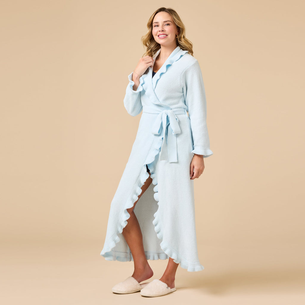 Ruffle Chenille Robe