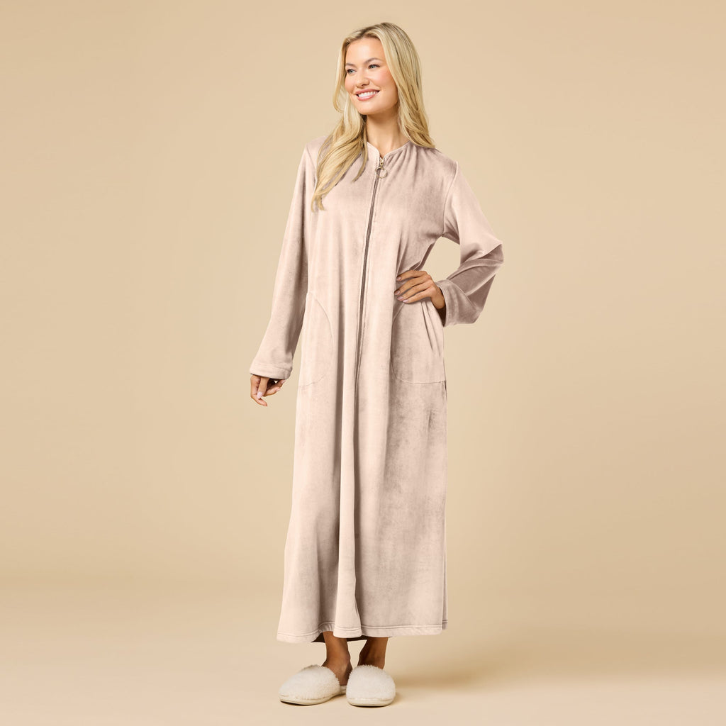 Serenity Shear Mink Zip Robe