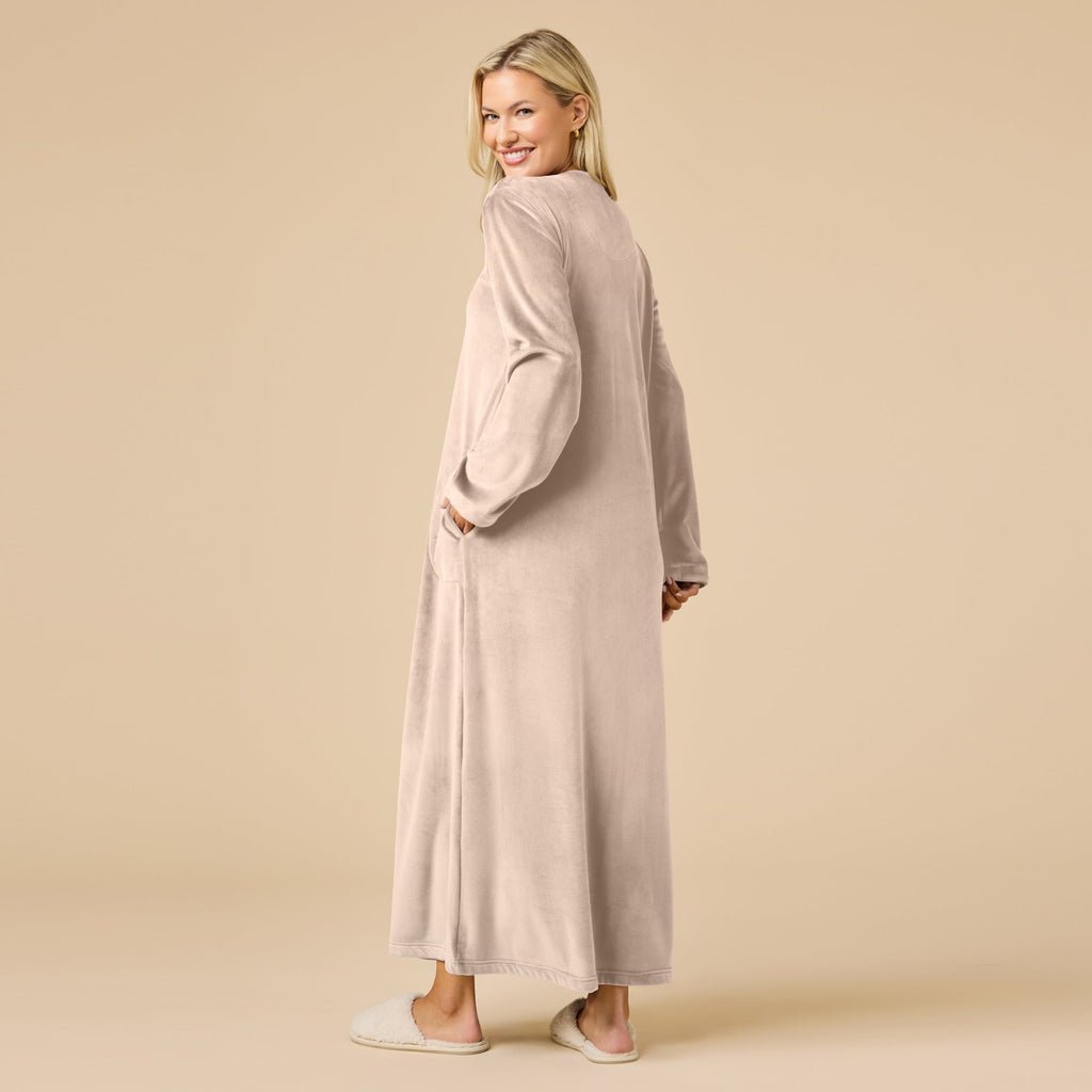 Serenity Shear Mink Zip Robe