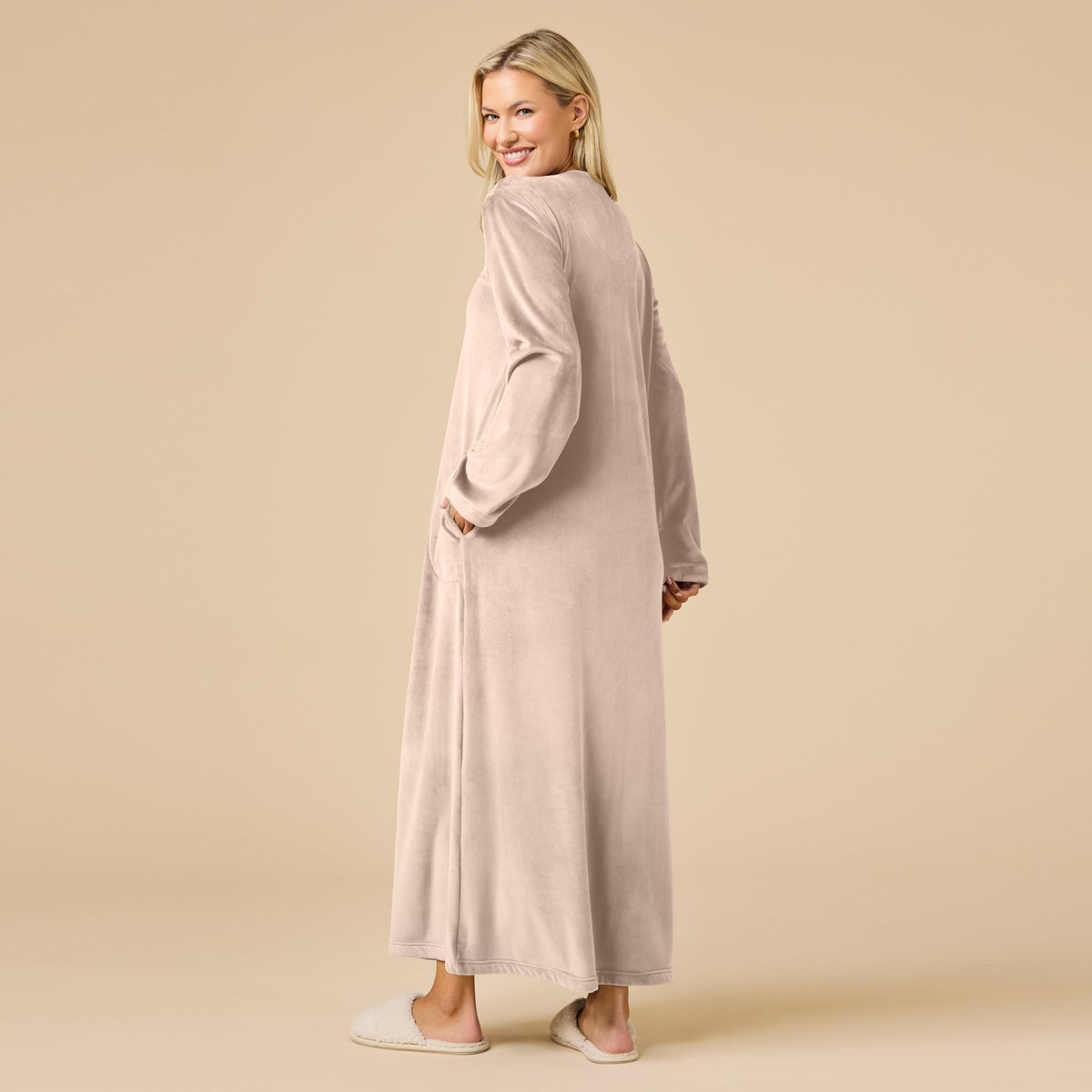 Serenity Shear Mink Zip Robe