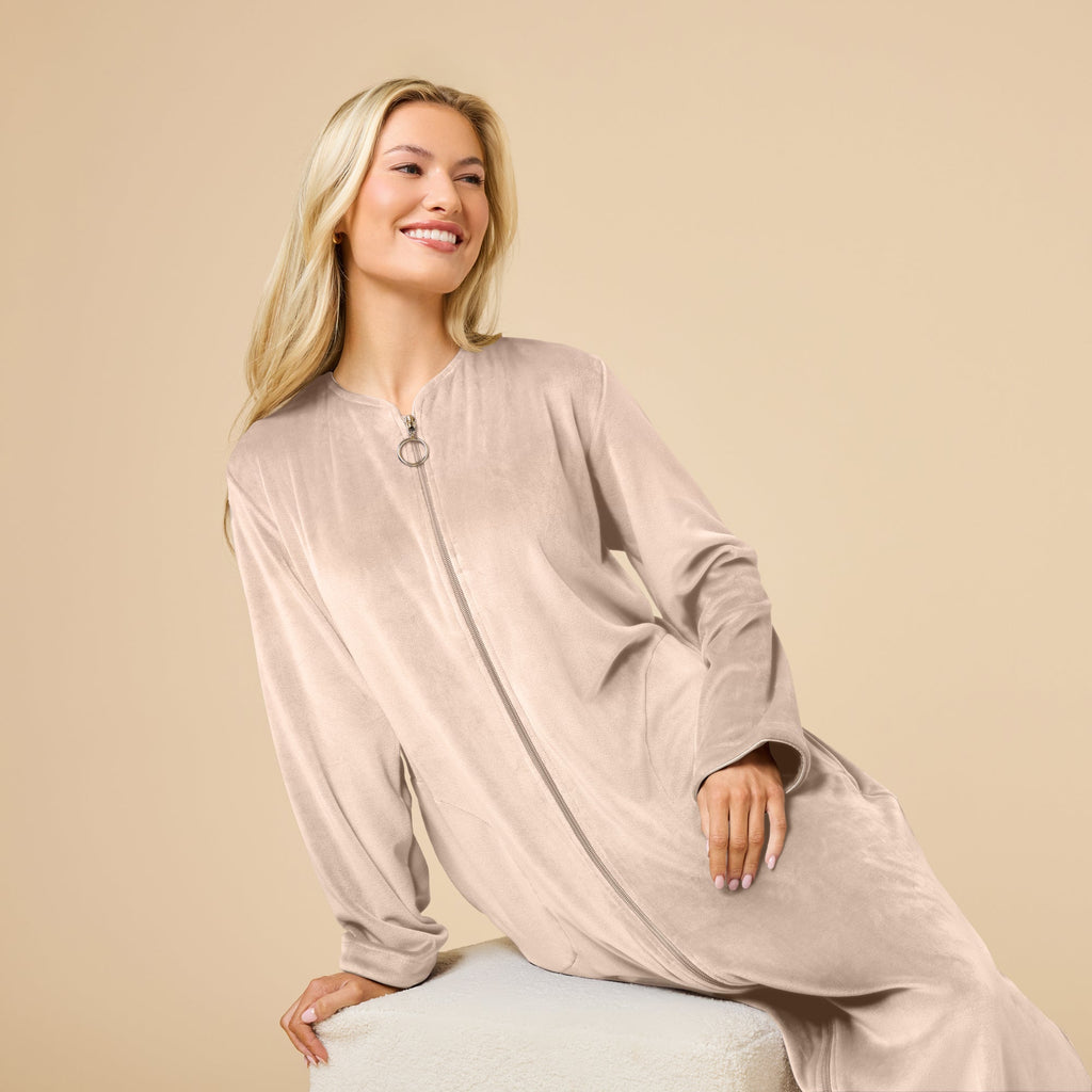 Serenity Shear Mink Zip Robe