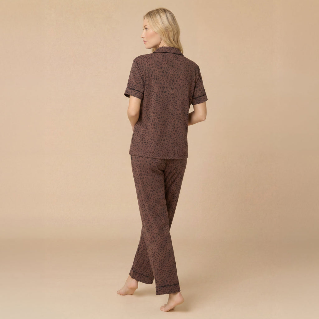 Wildly Soft Slim Notch Collar Capri PJ Set