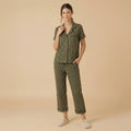 Wildly Soft Slim Notch Collar Capri PJ Set
