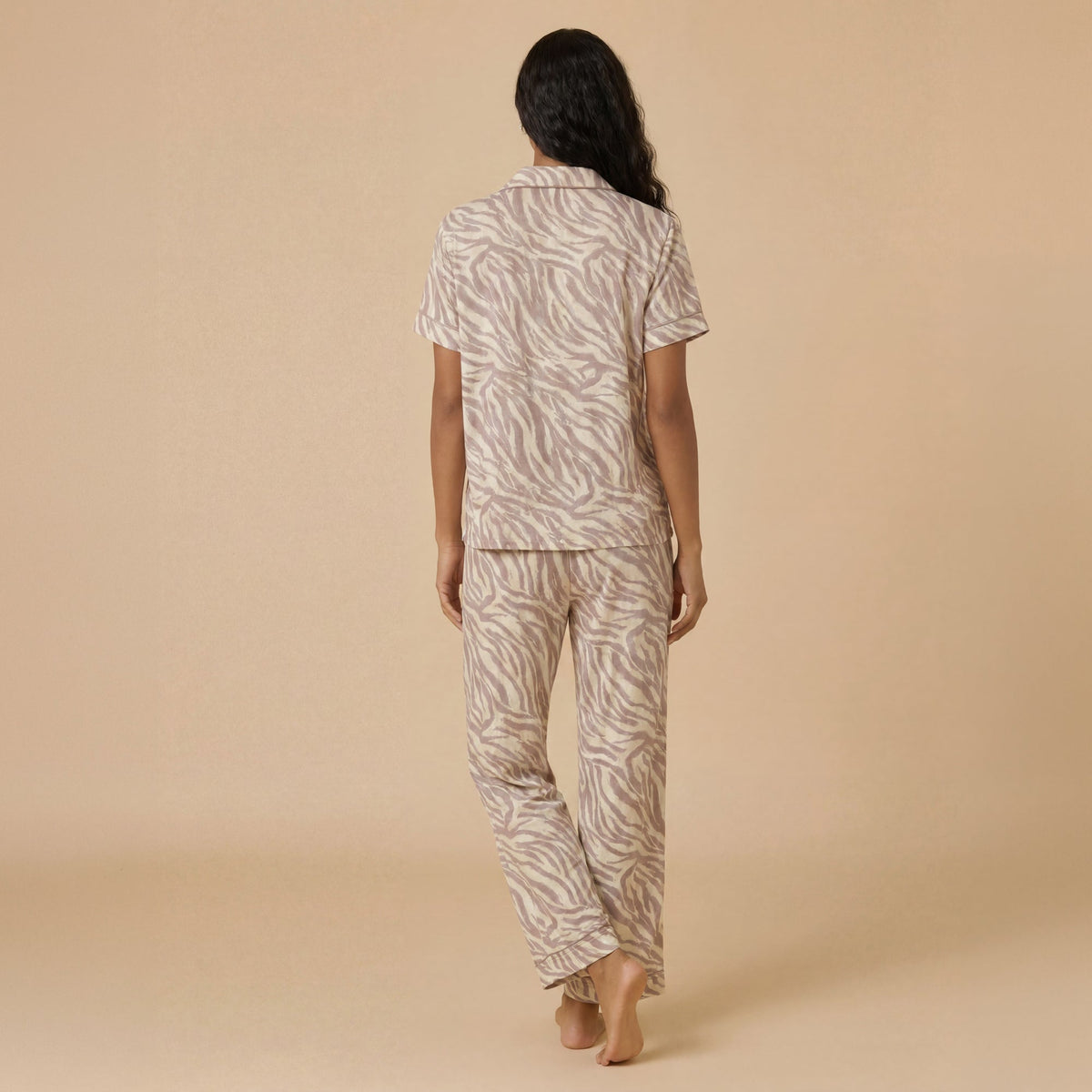 Wildly Soft Slim Notch Collar Capri PJ Set