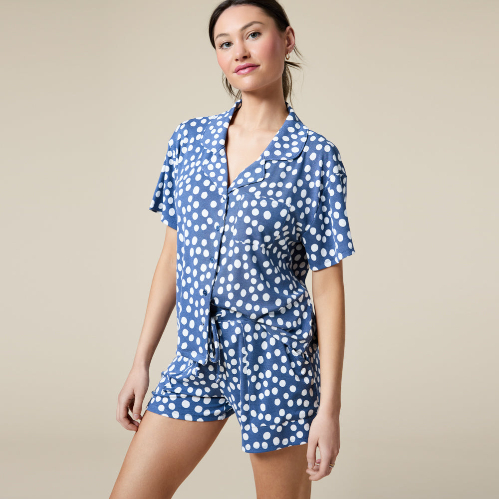 Soft Sleep Polka Dot Short PJ Set