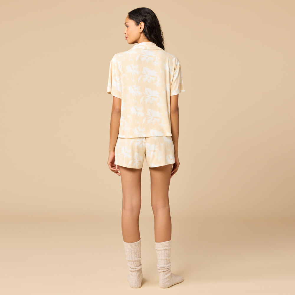Soft Sleep Caftan Top Short PJ Set