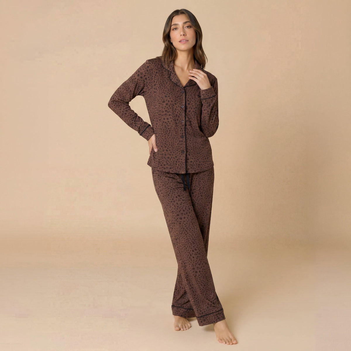 Wildly Soft Slim Notch Collar PJ Set