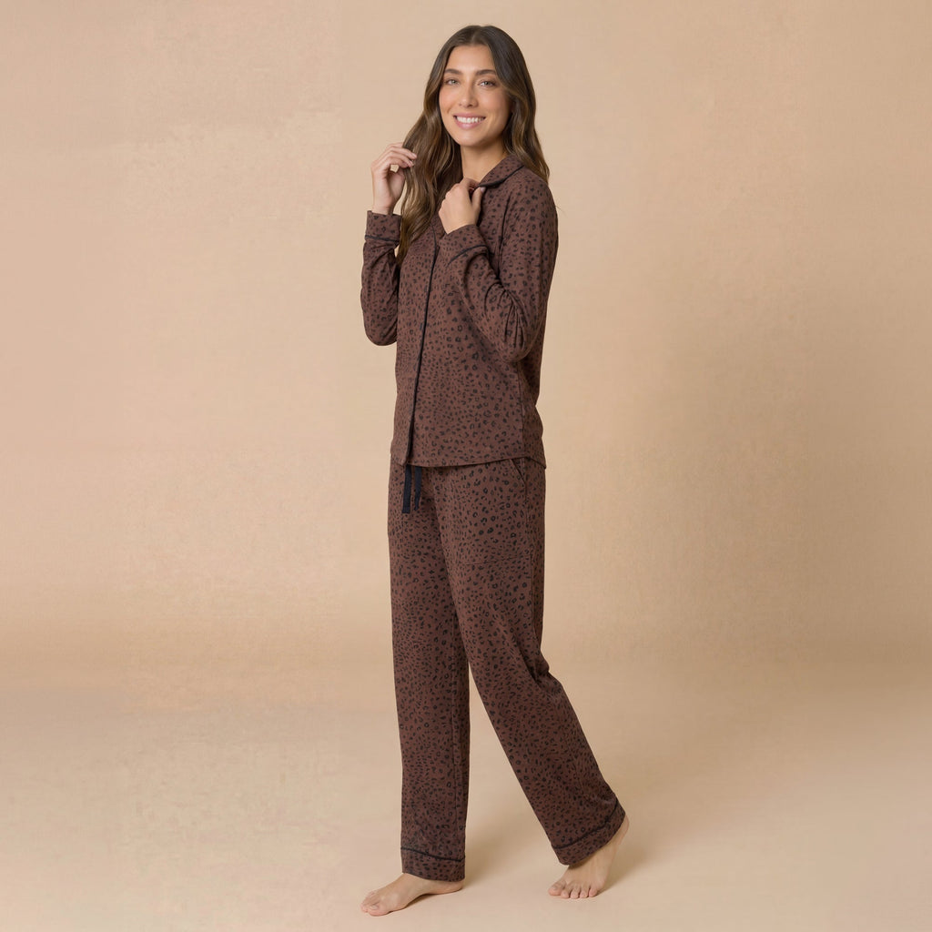 Wildly Soft Slim Notch Collar PJ Set