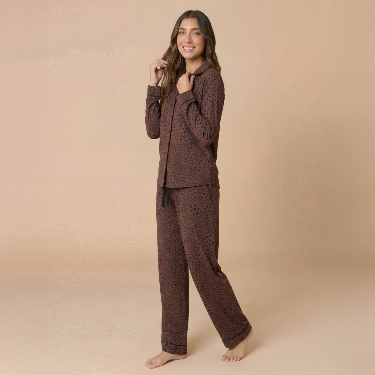 Wildly Soft Slim Notch Collar PJ Set