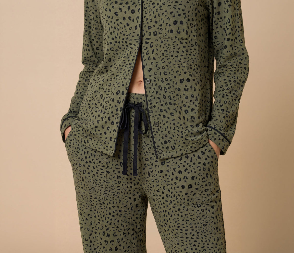 Wildly Soft Slim Notch Collar PJ Set