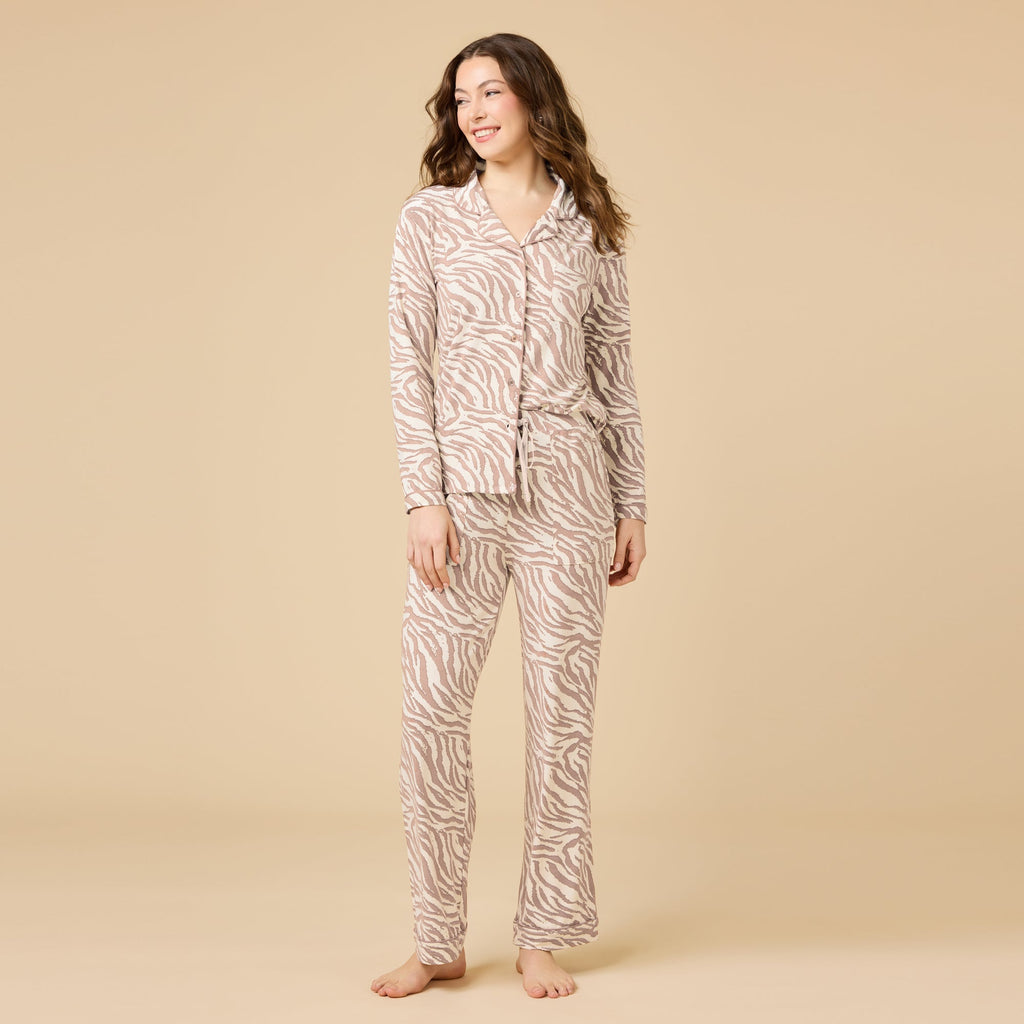 Wildly Soft Slim Notch Collar PJ Set
