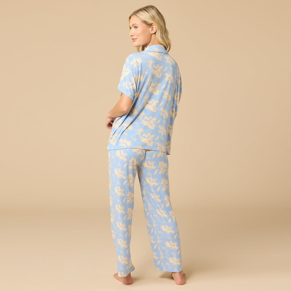 Soft Sleep Caftan Top Cropped Pant PJ Set