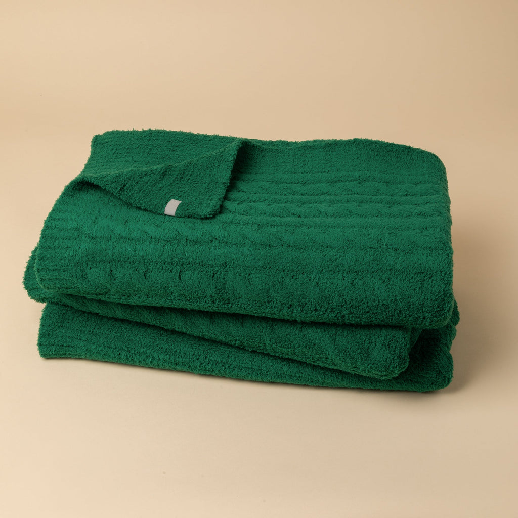 Cable Knit Marshmallow Blanket