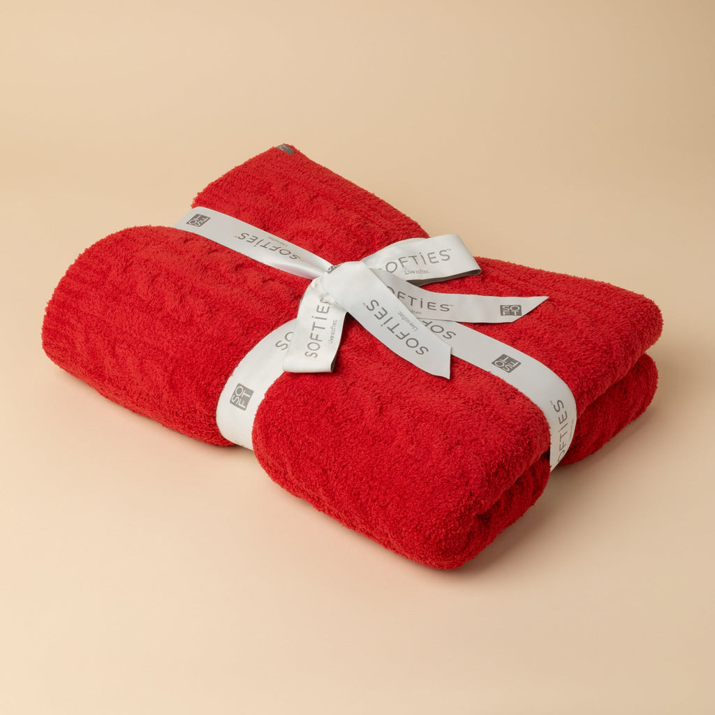 Cable Knit Marshmallow Blanket