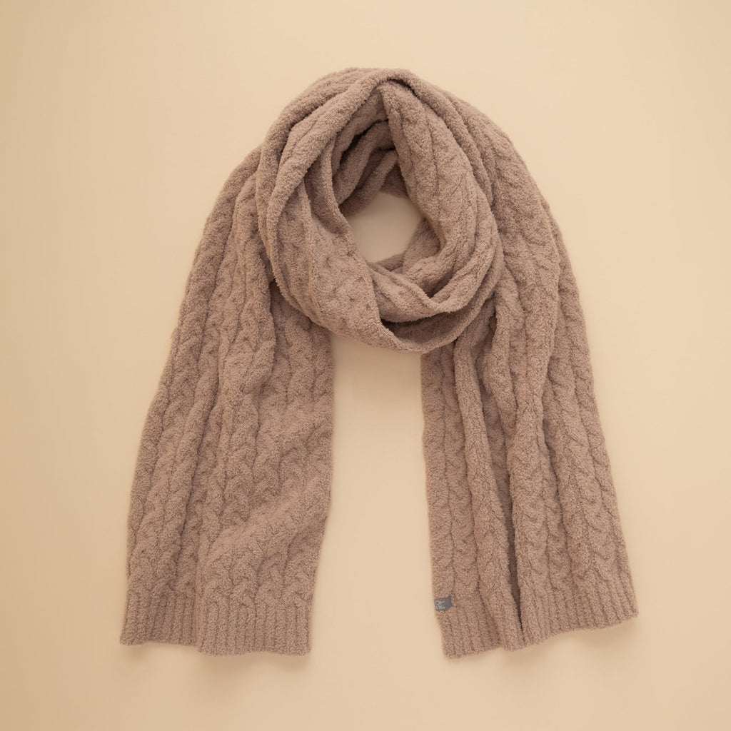 Cable Knit Marshmallow Scarf