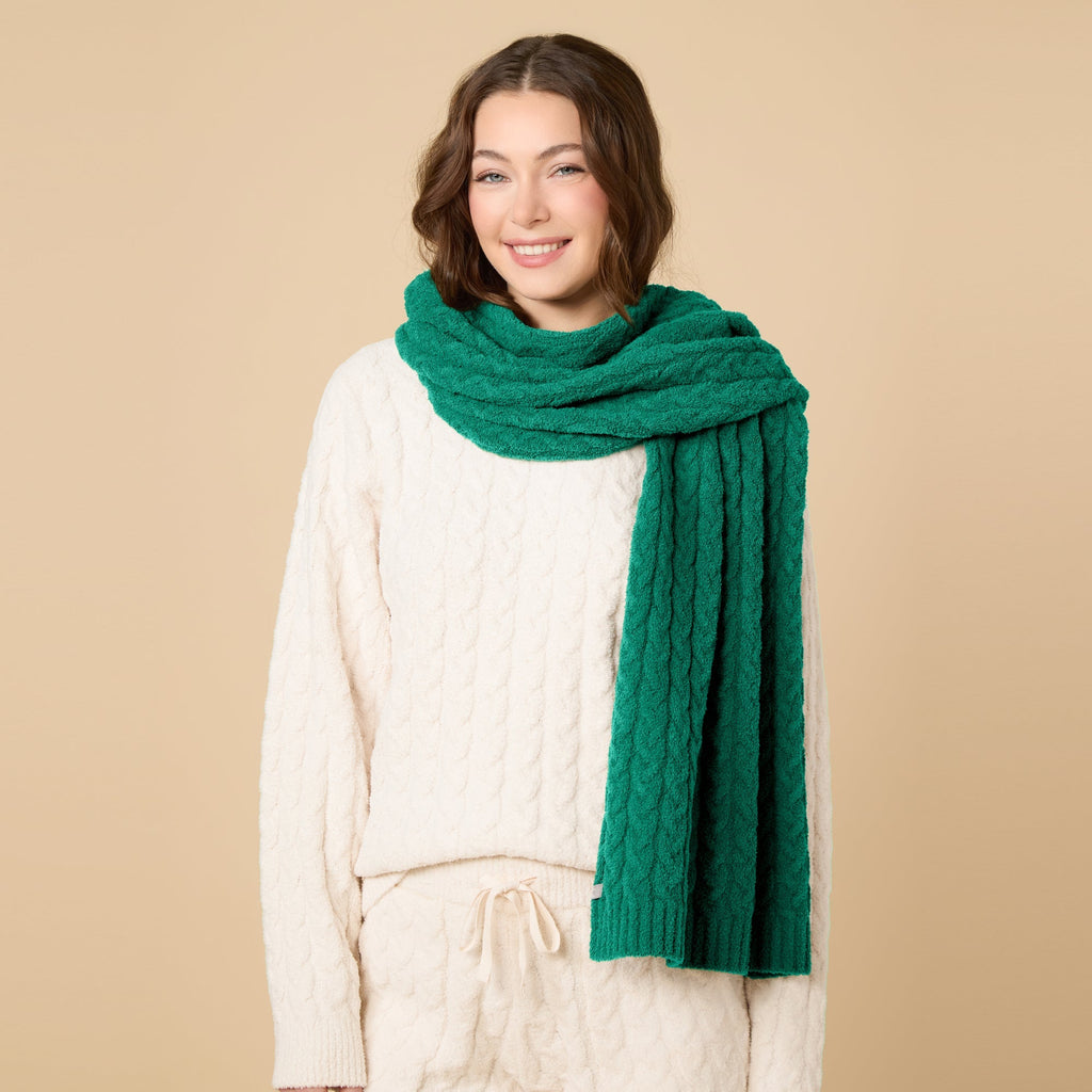 Cable Knit Marshmallow Scarf