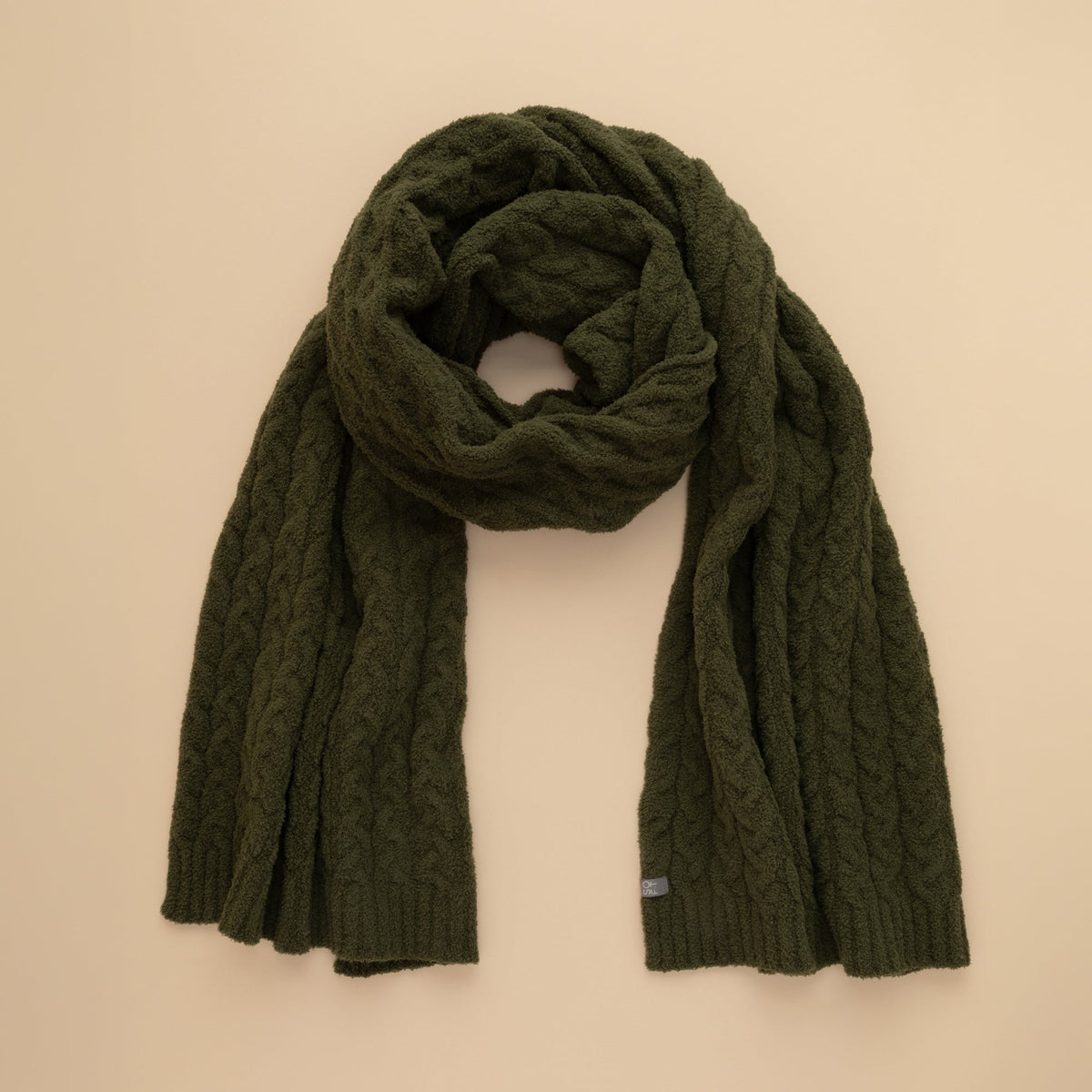 Cable Knit Marshmallow Scarf