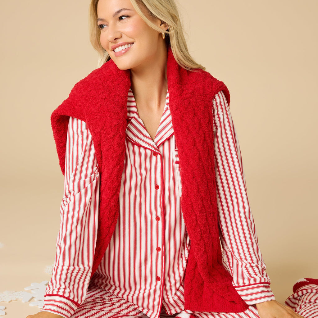 Cable Knit Marshmallow Scarf
