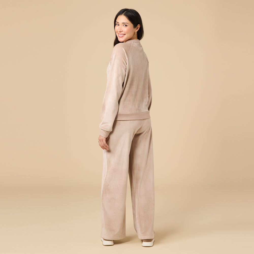 Serenity Raglan Crew with Wide Pant Lounge Set
