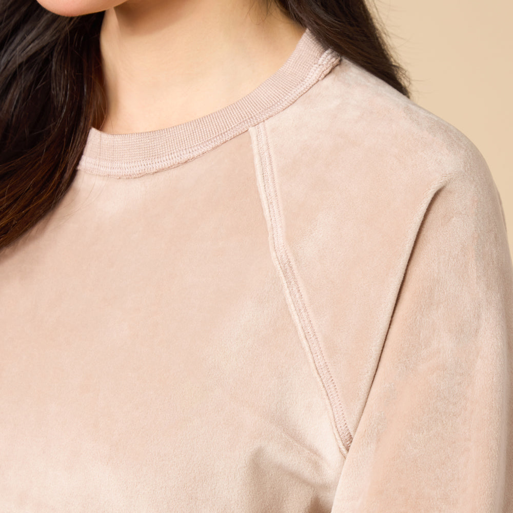 Serenity Raglan Crew with Wide Pant Lounge Set