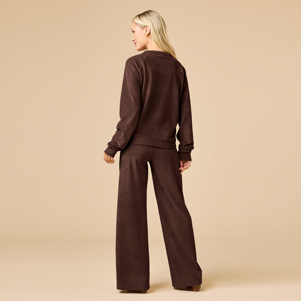 Serenity Raglan Crew with Wide Pant Lounge Set