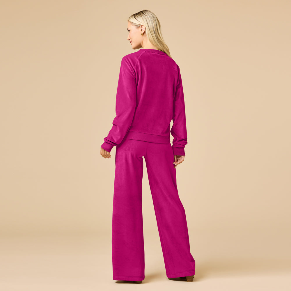 Serenity Raglan Crew with Wide Pant Lounge Set
