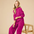 Serenity Raglan Crew with Wide Pant Lounge Set
