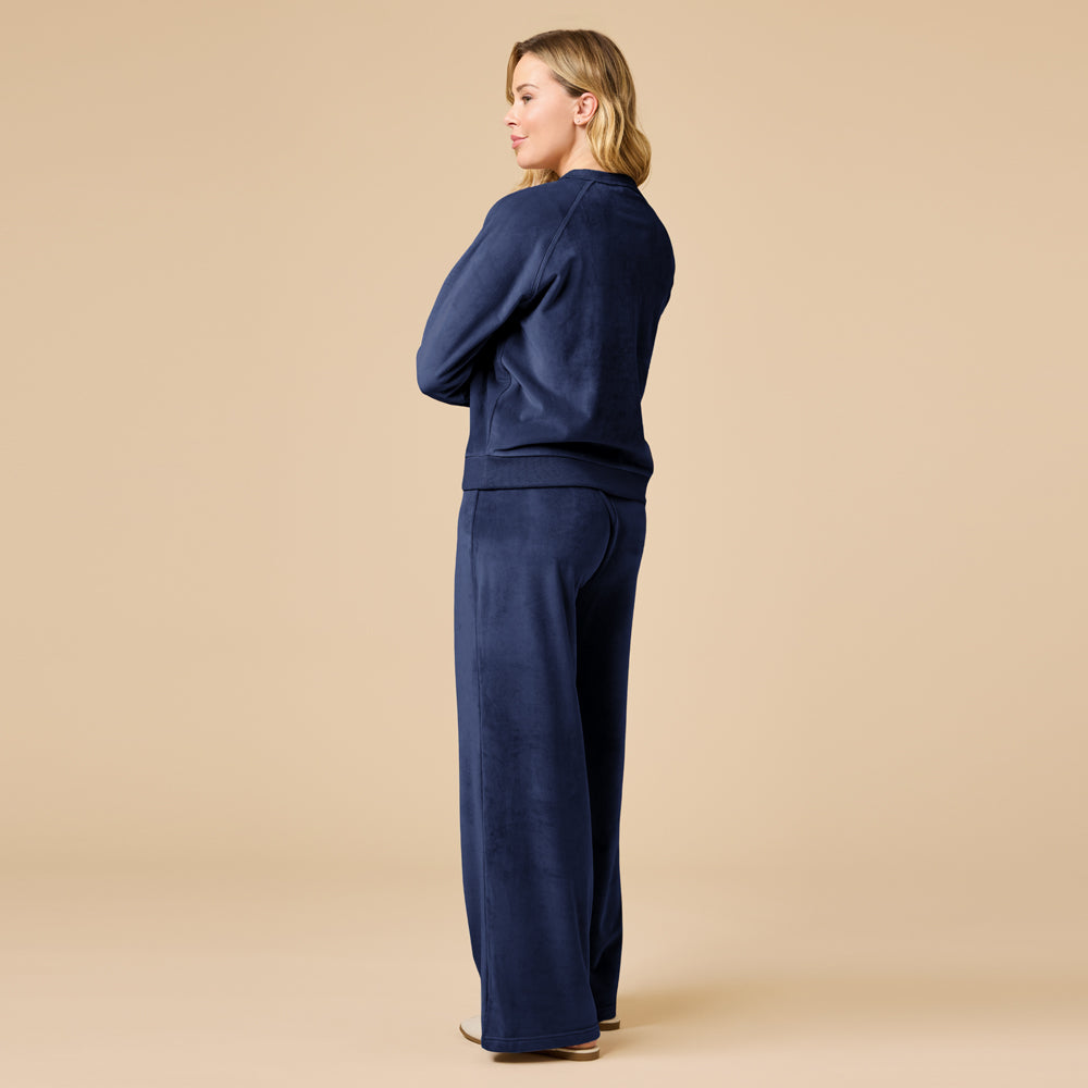 Serenity Raglan Crew with Wide Pant Lounge Set