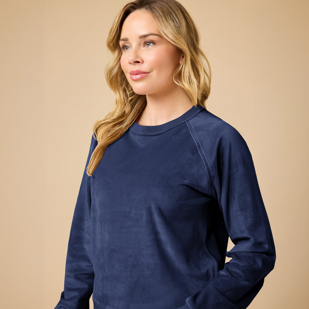 Serenity Raglan Crew with Wide Pant Lounge Set