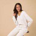 AirThermal Knit V-Neck with Raw Hem and Long Pant