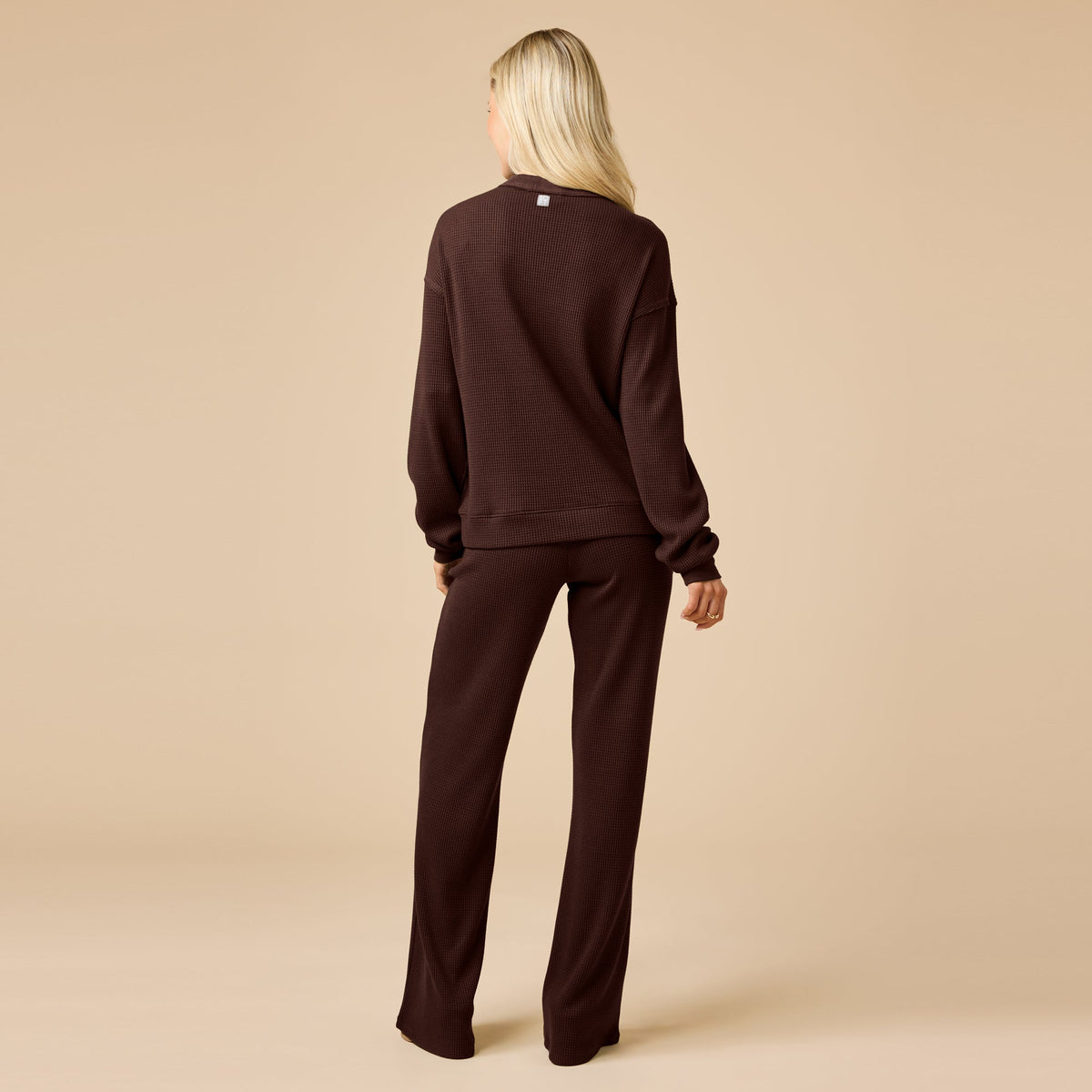 AirThermal Knit V-Neck with Raw Hem and Long Pant
