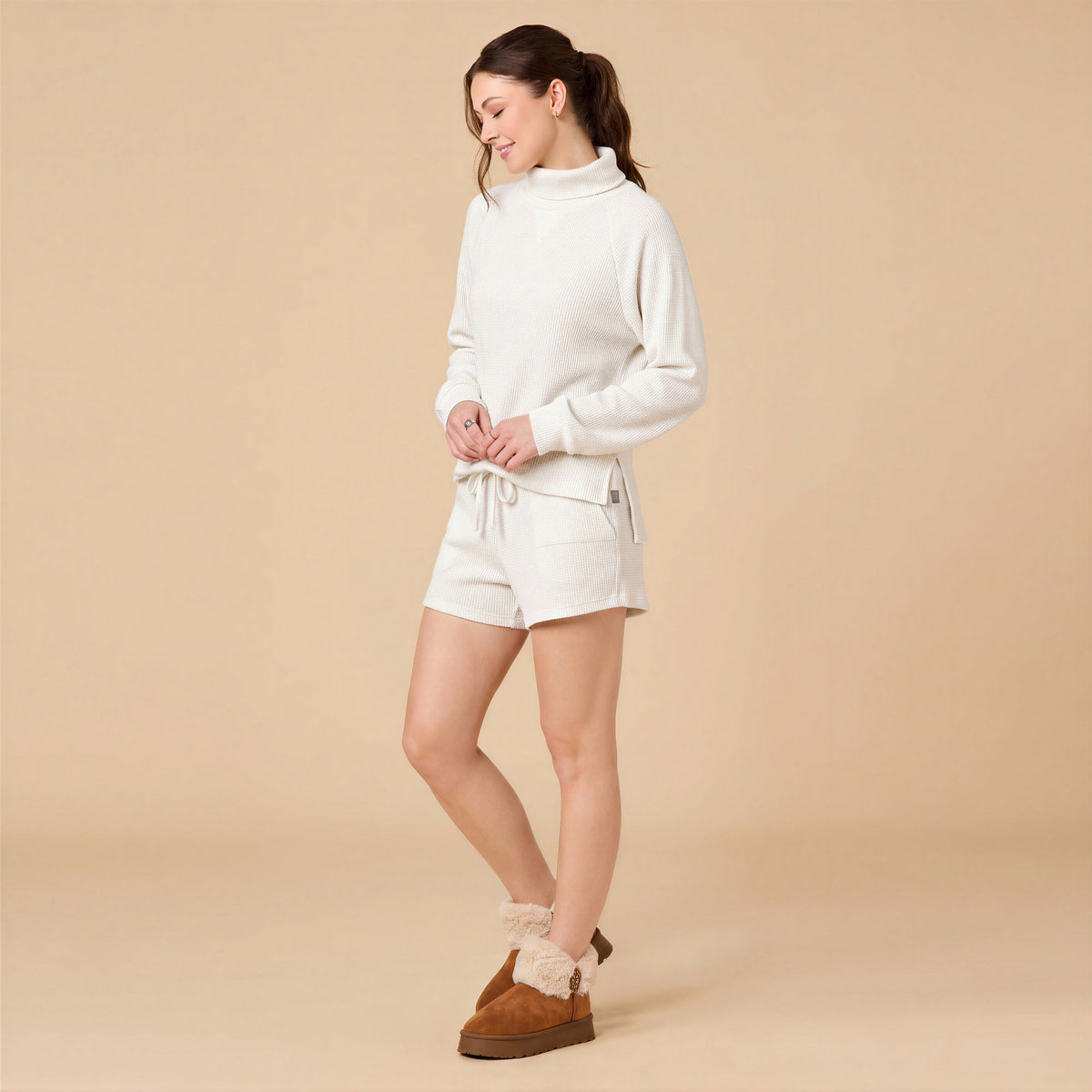 AirThermal Knit Mock Neck with Short