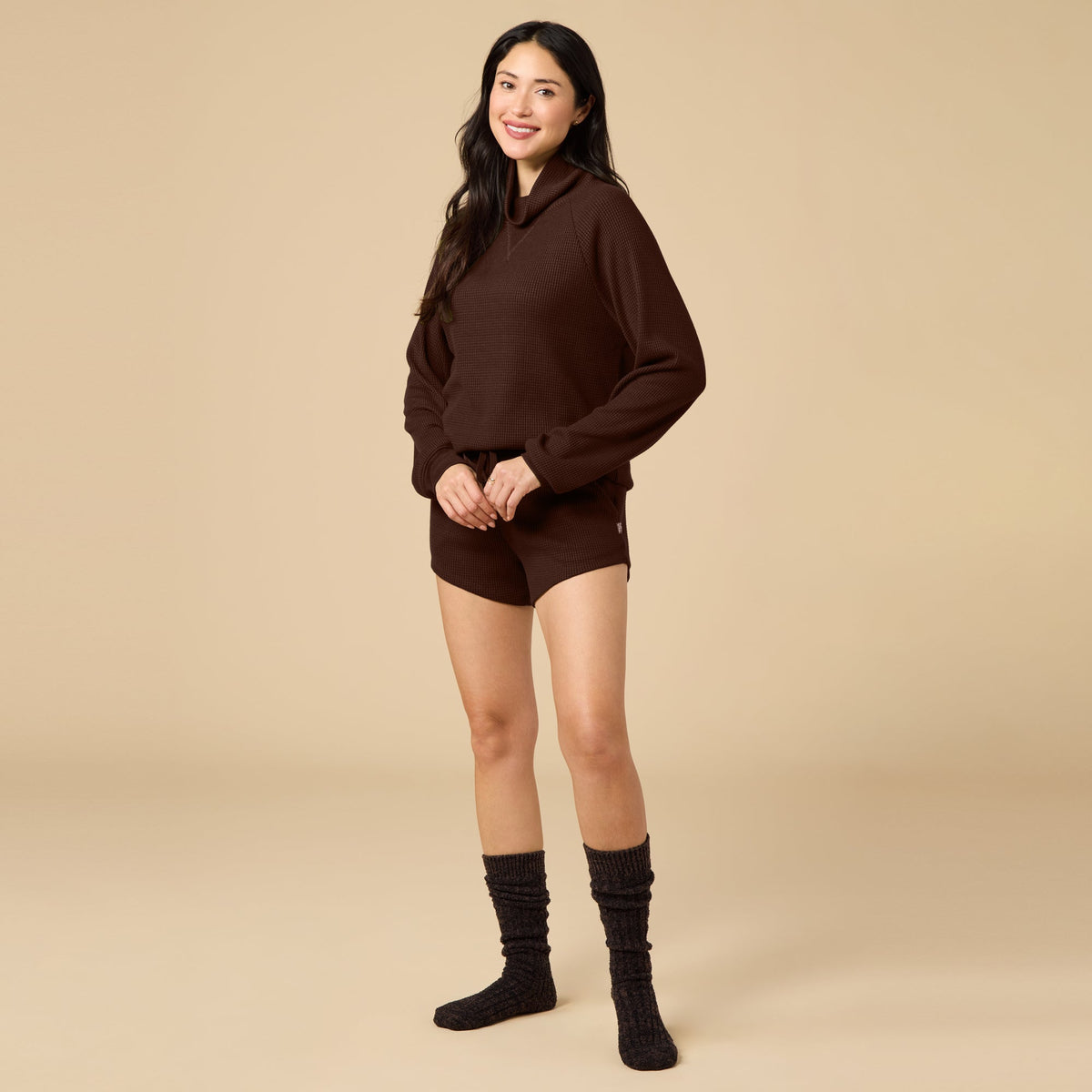 AirThermal Knit Mock Neck with Short