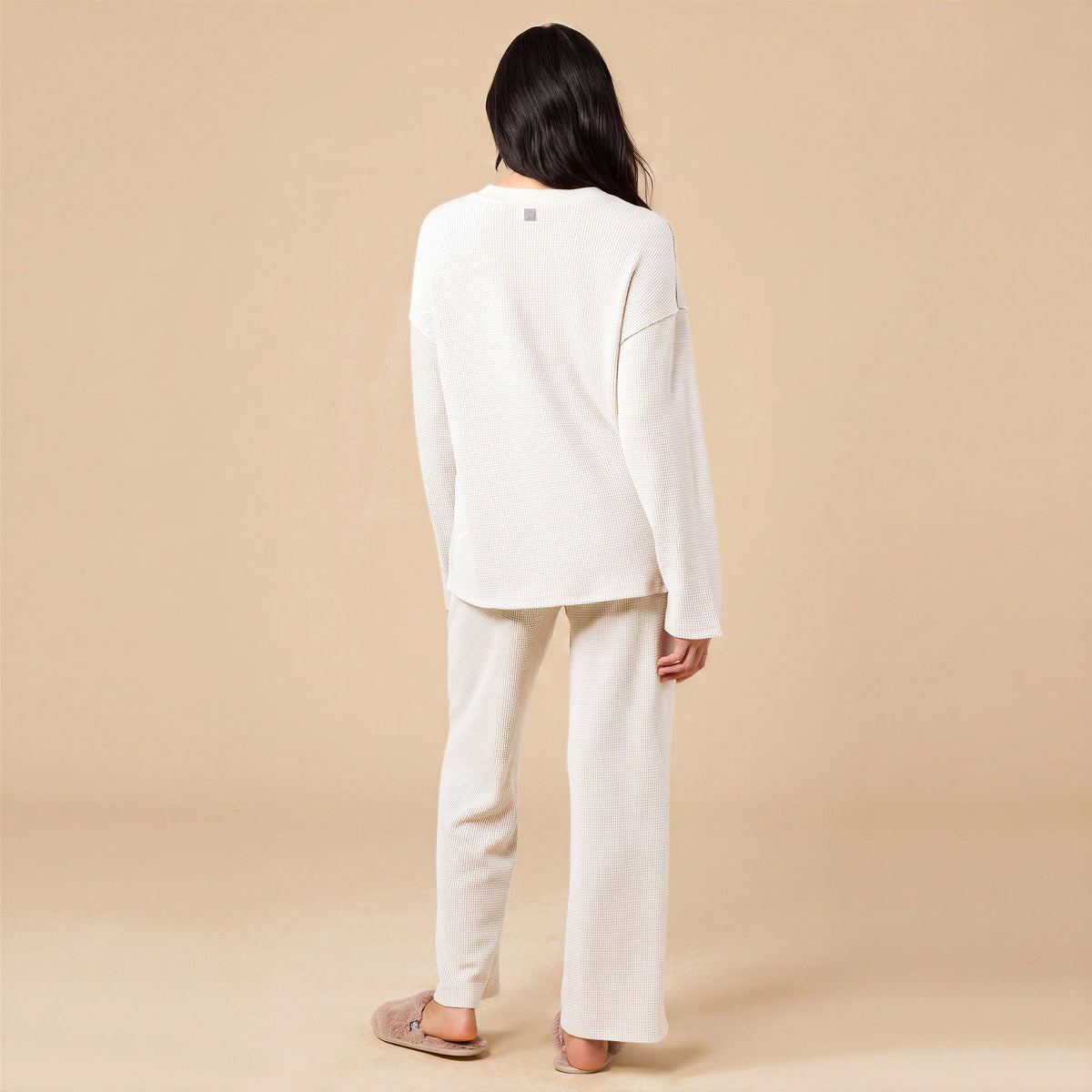 AirThermal Knit Henley Button Top with Crop Pant