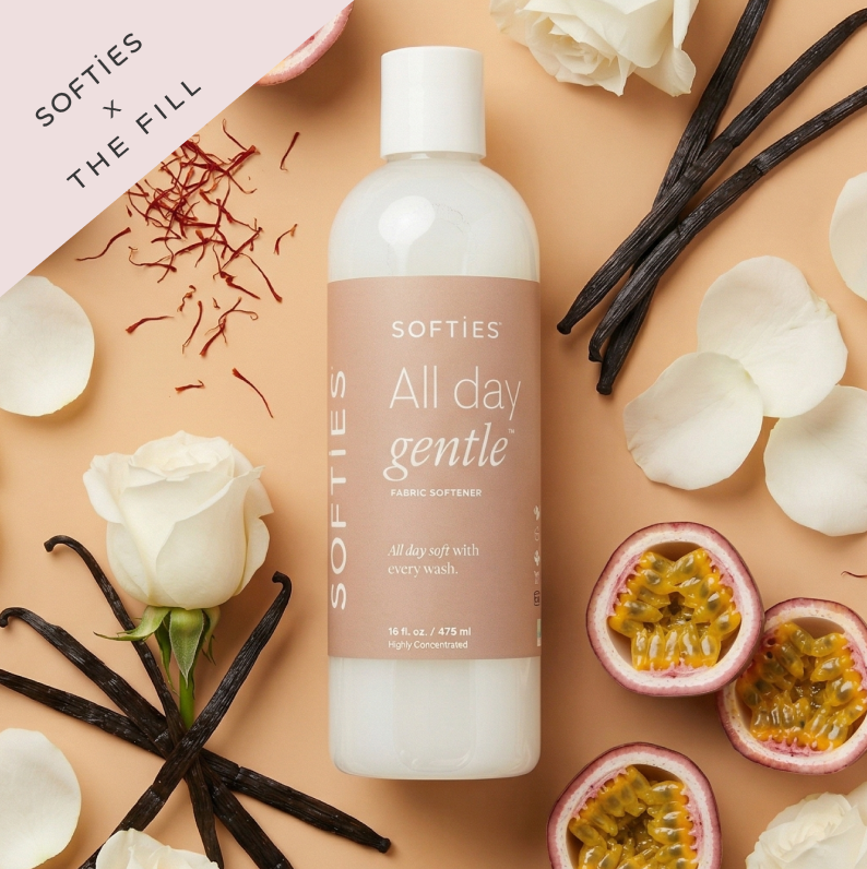 Softies x The Fill All Day Gentle™ Fabric Softener